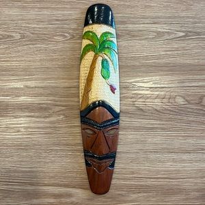 Wooden mask from St. Lucia (Handcarved)